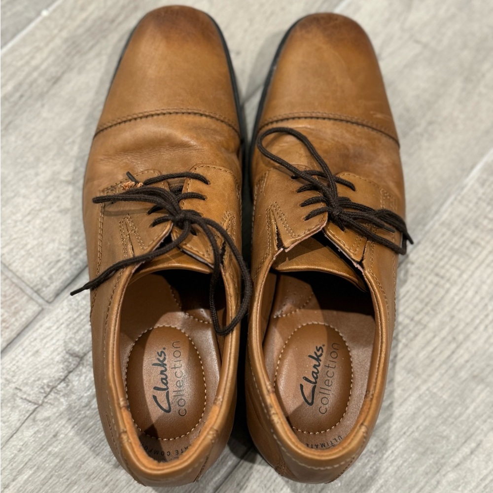 Clarks men’s Oxford shoes, size 9 - Picture 2 of 8